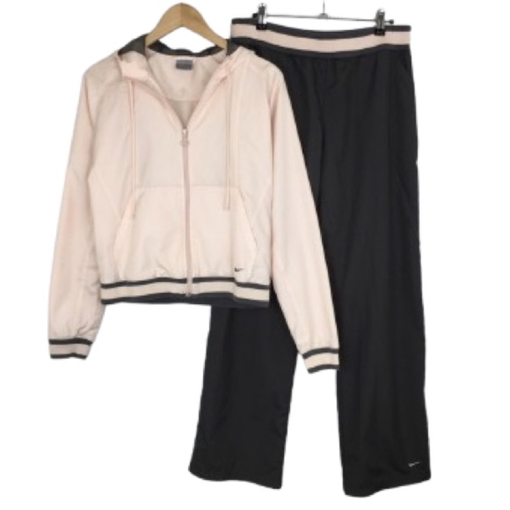 Nike Light Pink and Black Jogger Set
